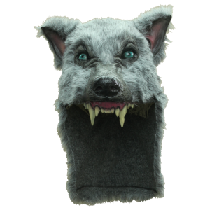 Copricapo maschera da lupo grigio | 26424