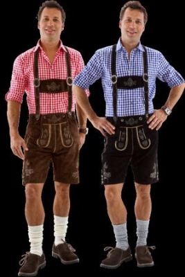Lederhosen pantaloni pelle Oktoberfest ORIGINALE | h-5025-
