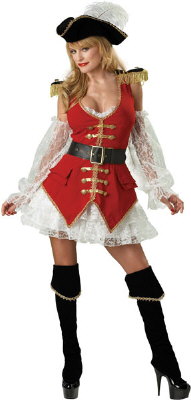 97 piratessa lusso sexy deluxe costume 33152