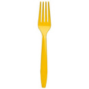 forchetta posate tavola in plastica balloonstore online  gialle