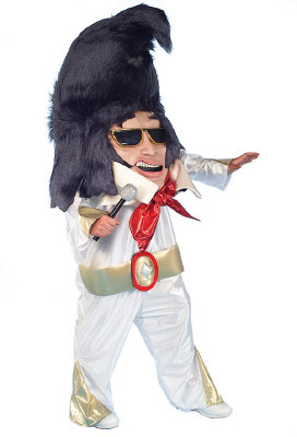 rock star elvis mascotte