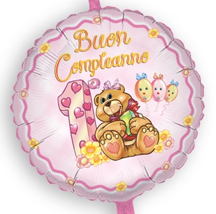 Unique Party 74767 - Palloncino Compleanno - 45 cm - Happy Birthday - Compleanno Palloncini Colorati